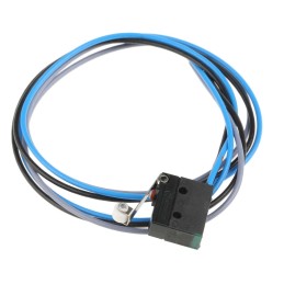 1 pcs - ZF Short Roller Lever Micro Switch, Pre-wired Terminal, 6 A @ 250 V ac, SPDT, IP6K7