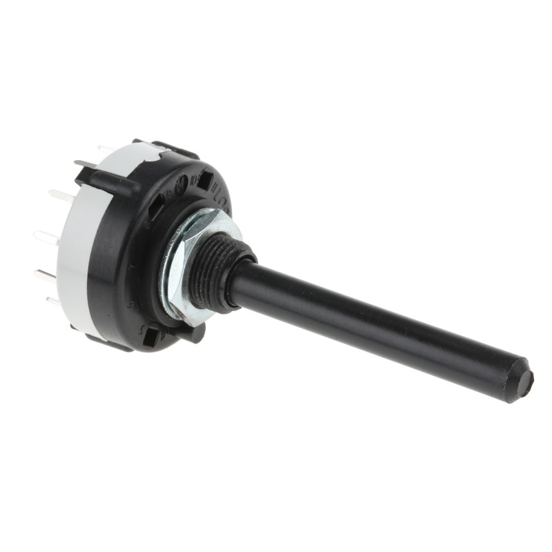 1 pcs - Lorlin, 4 Position 3PST Rotary Switch, 150 mA @ 250 V ac, Through Hole