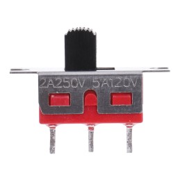 1 pcs - RS PRO Panel Mount Slide Switch SPDT Latching 5 A @ 28 V dc Top
