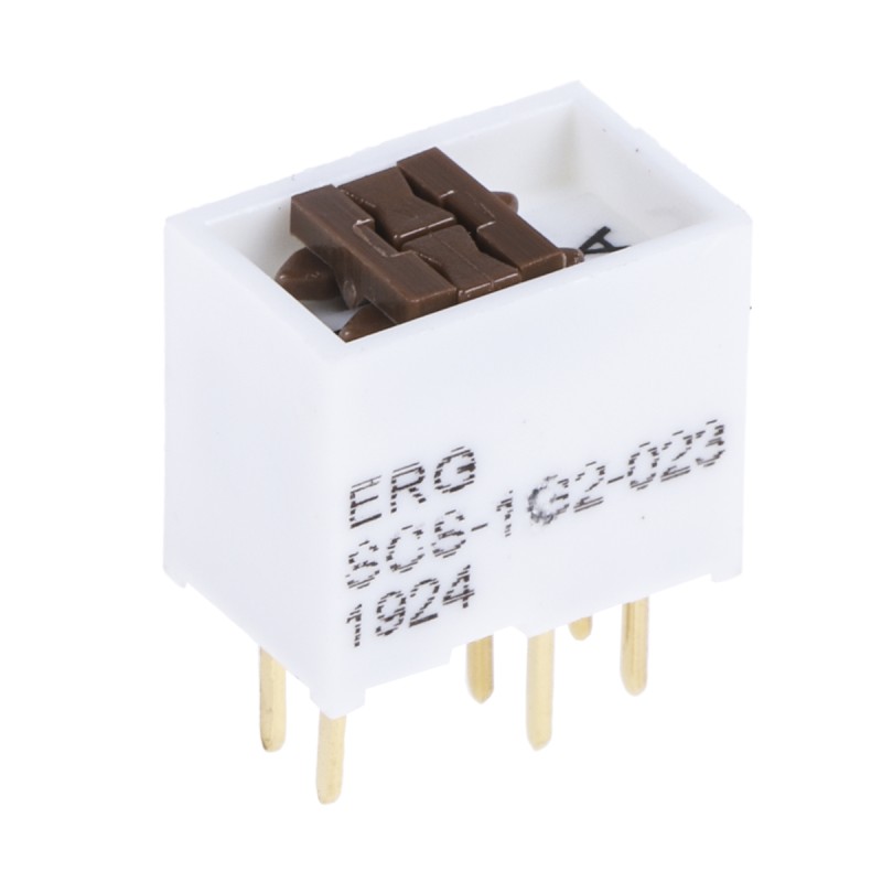 1 pcs - ERG 1 Way Through Hole DIP Switch DPDT