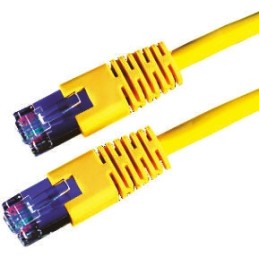 1 pcs - Roline Cat6 Male RJ45 to Male RJ45 Ethernet Cable, S/FTP, Yellow PVC Sheath, 10m