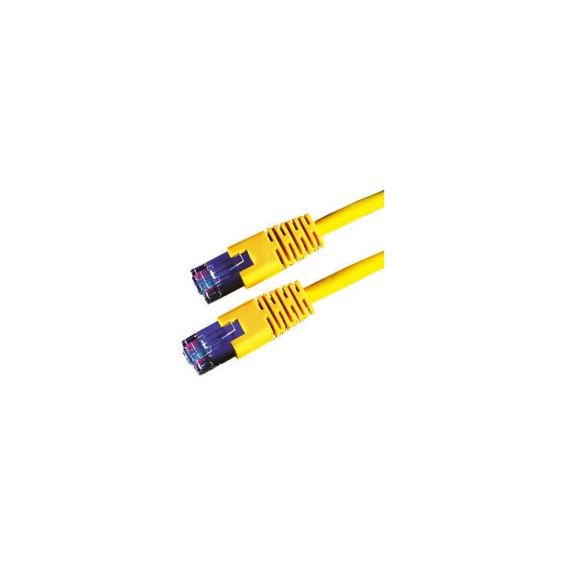 1 pcs - Roline Cat6 Male RJ45 to Male RJ45 Ethernet Cable, S/FTP, Yellow PVC Sheath, 10m