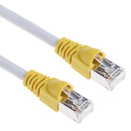 1 pcs - Telegartner Cat6a Male RJ45 to Male RJ45 Ethernet Cable, S/FTP, Grey LSZH Sheath, 2m