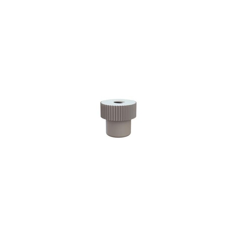 10 pcs : 0800440TNA - Screws & Fasteners Thumb Nut, Knurled, 4-40 Thread, .280 Height, Natural, Nylon, .300 OD