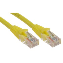 1 pcs - RS PRO Cat5e Male RJ45 to Male RJ45 Ethernet Cable, U/UTP, Yellow LSZH Sheath, 10m