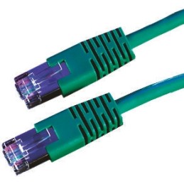 1 pcs - Roline Cat6 Male RJ45 to Male RJ45 Ethernet Cable, S/FTP, Green PVC Sheath, 10m