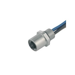 1 pcs - Binder Circular Connector, 4 Contacts, Panel Mount, M5 Connector, Socket, Female, IP67, 707 Series