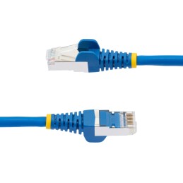 1 pcs - StarTech.com Cat6a Straight Male RJ45 to Straight Male RJ45 Ethernet Cable, Braid, Blue LSZH Sheath, 2m, Low Smoke Zero