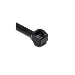 10 pcs : 118-05850 - Cable Ties Outside Serrated Cable Tie, 5.9' Long, 50lb Tensile Strength, PA66HS, Black, 100/pkg