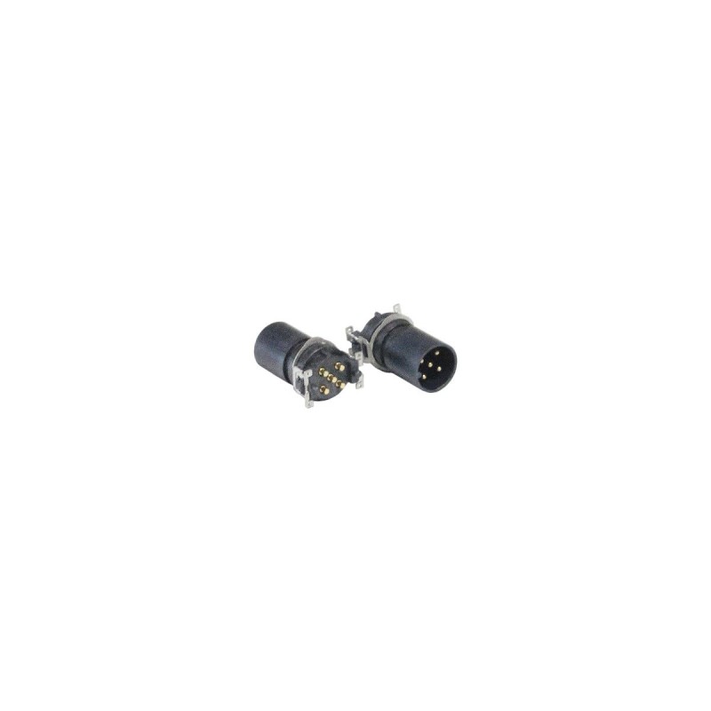 1 pcs - Bulgin Circular Connector, 8 Contacts, Panel Mount, M12 Connector, Socket, Male to Female, IP67, Buccaneer M12 Series