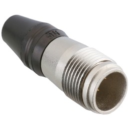 1 pcs - Hirose Circular Connector, 6 Contacts, Cable Mount, Micro Connector, Plug, Male, HR25 Series