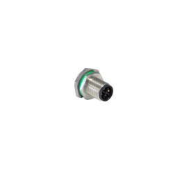 1 pcs - Bulgin Circular Connector, 17 Contacts, Panel Mount, M12 Connector, Plug, Male, IP67, Buccaneer M12 Series