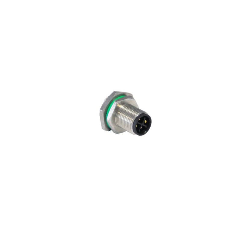 1 pcs - Bulgin Circular Connector, 17 Contacts, Panel Mount, M12 Connector, Plug, Male, IP67, Buccaneer M12 Series