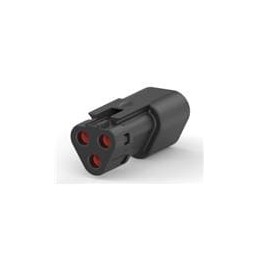 10 pcs : 1-2303813-4 - Automotive Connectors DT04-3P-TE32, REC, 3P, BLK, E, SNAPCAP