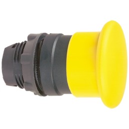 1 pcs - Schneider Electric Harmony XB5 Series Yellow Spring Return Push Button Head, 22mm Cutout, IP66, IP69K