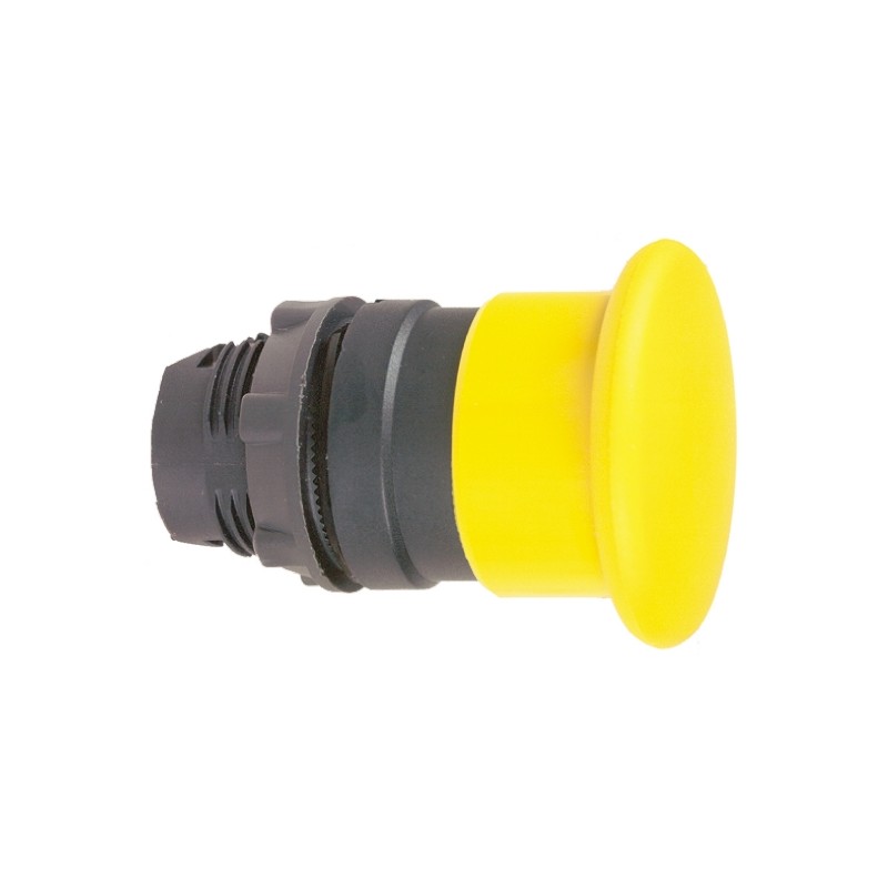 1 pcs - Schneider Electric Harmony XB5 Series Yellow Spring Return Push Button Head, 22mm Cutout, IP66, IP69K