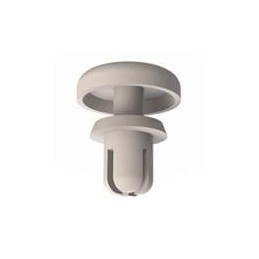 10 pcs : 27SR0010 - Screws & Fasteners Snap Rivet, .123-.127 Hole, .050-.100 Panel Thk, Black, Nylon, .254 OD