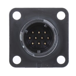 1 pcs - Hirose Circular Connector, 10 Contacts, Panel Mount, Miniature Connector, Socket, Male, IP67, IP68, HR34B Series