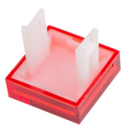 1 pcs - RS PRO Red Square Push Button Lens for Use with SD16 Series