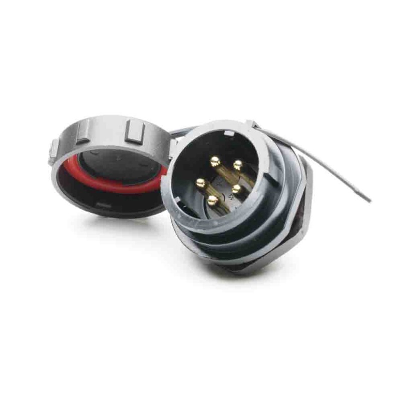 1 pcs - RS PRO Circular Connector, 5 Contacts, Panel Mount, Plug, Male, IP67