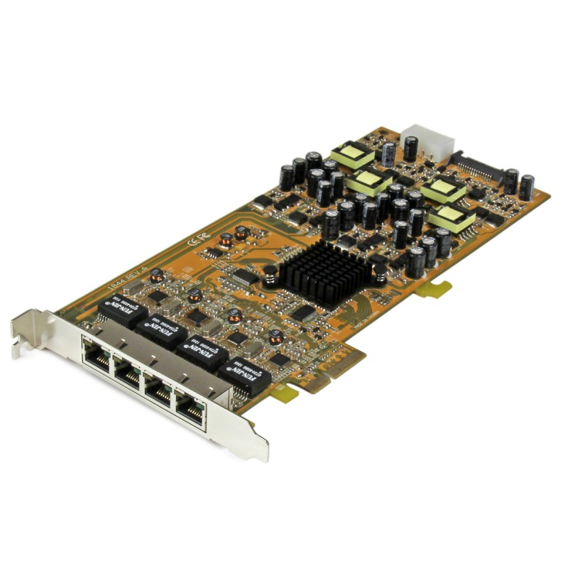 1 pcs - Startech 4 Port PCIe RJ45 Network Card, 10/100/1000Mbit/s