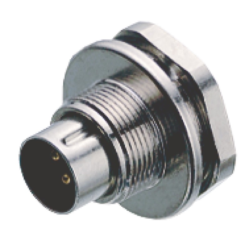 1 pcs - Binder Circular Connector, 4 Contacts, Panel Mount, M9 Connector, Socket, Male, IP67, 712 Series