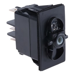 1 pcs - Carlingswitch DPST, Latching Rocker Switch Panel Mount