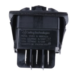 1 pcs - Carlingswitch DPDT, On-Off-On Rocker Switch Panel Mount