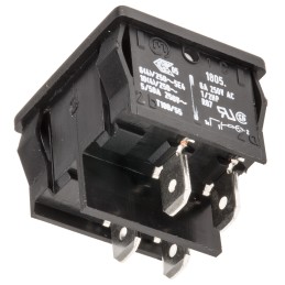 1 pcs - Marquardt Illuminated DPST, On-None-Off Rocker Switch Panel Mount