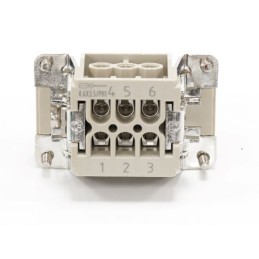 1 pcs - RS PRO Heavy Duty Power Connector Insert, 16A, Female, 6 Contacts