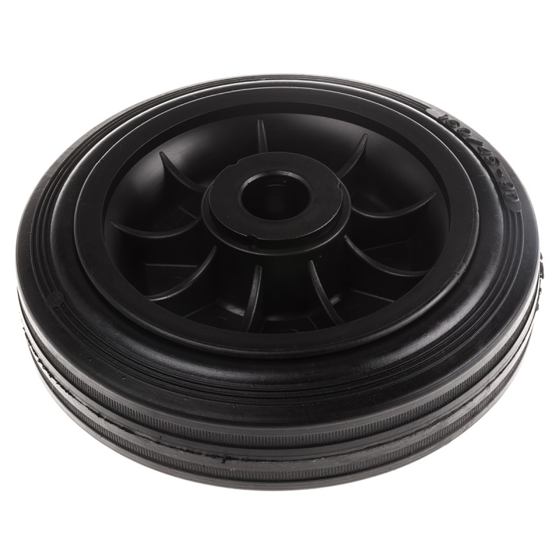 1 pcs - LAG Black Rubber Quiet Operation, Shock Absorbing Trolley Wheel, 135kg