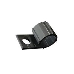10 pcs : WHC-375-01BK - Cable Mounting & Accessories Clip,Screw Mnt,Black,3/8 in Hold, Clip,Screw Mount,Black,1K/Bag