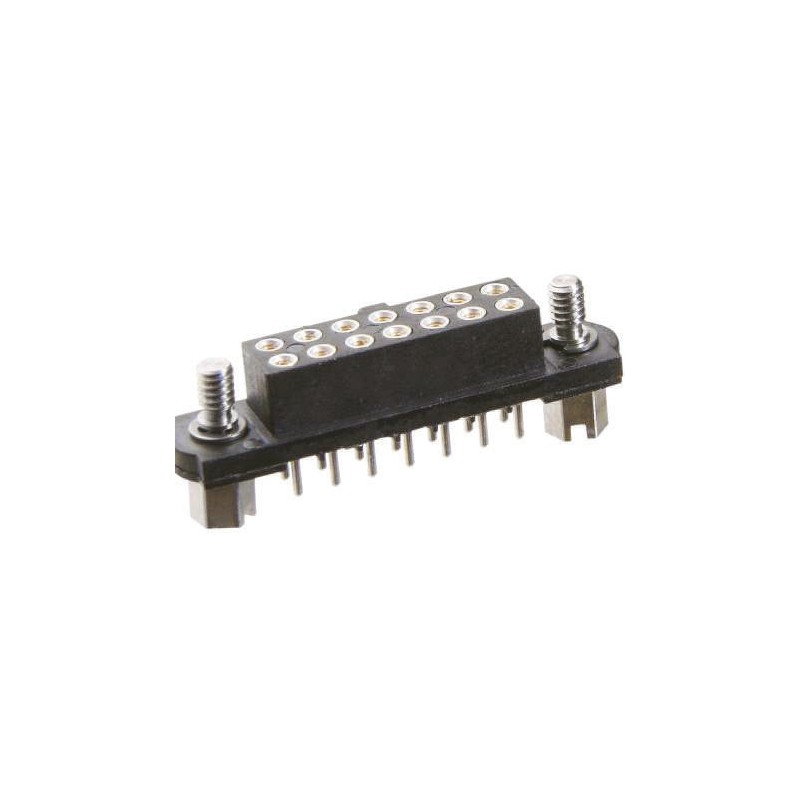 1 pcs - HARWIN M80 Series Straight Through Hole Mount PCB Socket, 10-Contact, 2-Row, 2mm Pitch, Solder Termination