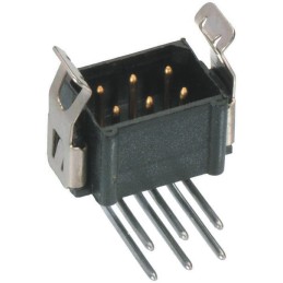 1 pcs - HARWIN Datamate L-Tek Series Right Angle Through Hole PCB Header, 18 Contact(s), 2.0mm Pitch, 2 Row(s), Shrouded