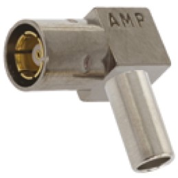 1 pcs - TE Connectivity, Plug Cable Mount SMB Connector, 50Ω, Crimp Termination, Right Angle Body