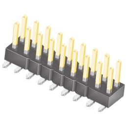 1 pcs - Samtec TSM Series Straight Surface Mount Pin Header, 18 Contact(s), 2.54mm Pitch, 2 Row(s), Unshrouded