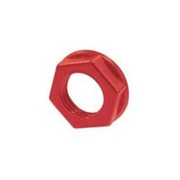 10 pcs : NRJ-NUT-R - Screws & Fasteners NUT FOR NRK JACK PLASTIC HEXAGON RED