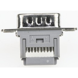 1 pcs - HARTING 9 Way Right Angle Cable Mount D-sub Connector Plug, 2.77mm Pitch