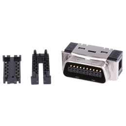 1 pcs - 3M 101 20 Way Cable Mount D-sub Connector Plug, 1.27mm Pitch