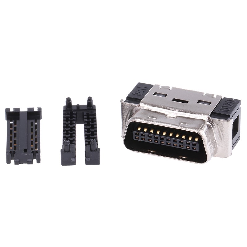 1 pcs - 3M 101 20 Way Cable Mount D-sub Connector Plug, 1.27mm Pitch