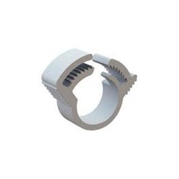 10 pcs : 22HC0406 - Cable Mounting & Accessories Sealing Hose Clamp, .410 - .468 Bundle Dia, Natural, Nylon, .250 Width