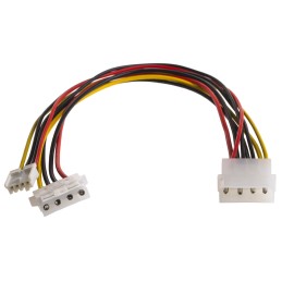 1 pcs - Roline 4 Way Male 4 Pin Molex to 4 Way Female 4 Pin Molex Wire to Board Cable, 300mm