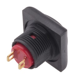 1 pcs - RS PRO Push Button Switch, On-(Off), Panel Mount, 13.6mm Cutout, SPST, 30V dc, IP67