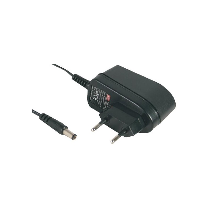 1 pcs - MEAN WELL 6W Plug-In AC/DC Adapter 18V dc Output, 330mA Output