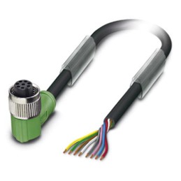 1 pcs - Phoenix Contact Female 8 way M12 to 8 way Unterminated Sensor Actuator Cable, 1.5m