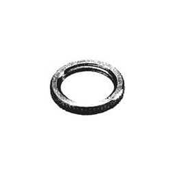 10 pcs : 42-04 - Switch Fixings Toggle Switch Fixings Knurled Nut for 15/32-32 bushing .605 OD, .010 Thick Nickel