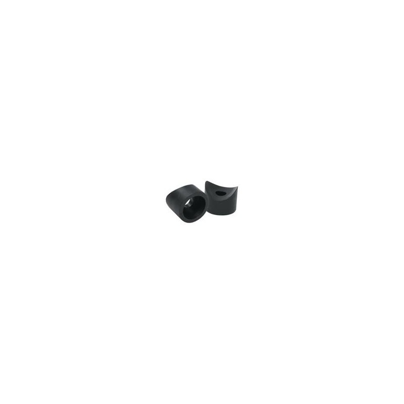 10 pcs : BCR060B - Bumpers / Feet COVED RECESSED BUMPER:NYL BLACK, 1.000 ROUND TUBE: