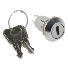 1 pcs - IP66, IP67 Key Switch, SPDT, 5 A@ 115 V ac 2-Way Random-Key