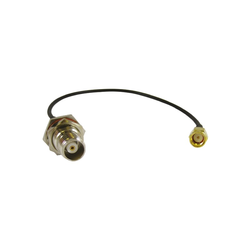 1 pcs - RF Solutions Female TNC to Male SMA Coaxial Cable, 200mm, Terminated