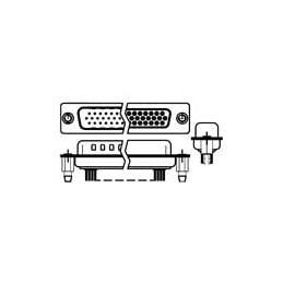 10 pcs : L717HDE15POL2 - D-Sub High Density Connectors 15P Sz E Hi Density Pin Straight PCB